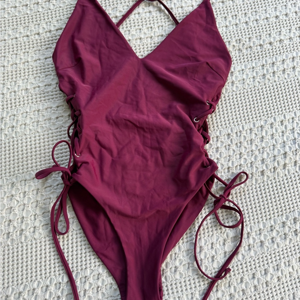 TwoSix One Piece Swimsuit in Burgundy
